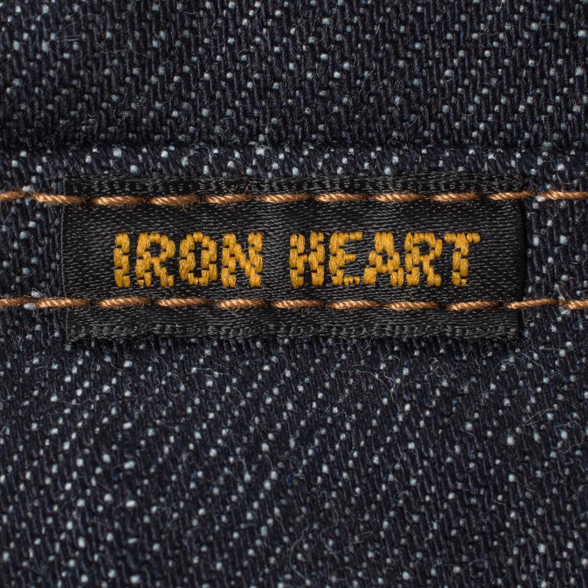 Image showing the IHSH-33-IND - 12oz Selvedge Denim Western Shirt - Indigo which is a Shirts described by the following info Iron Heart, Released, Shirts, Tops and sold on the IRON HEART GERMANY online store