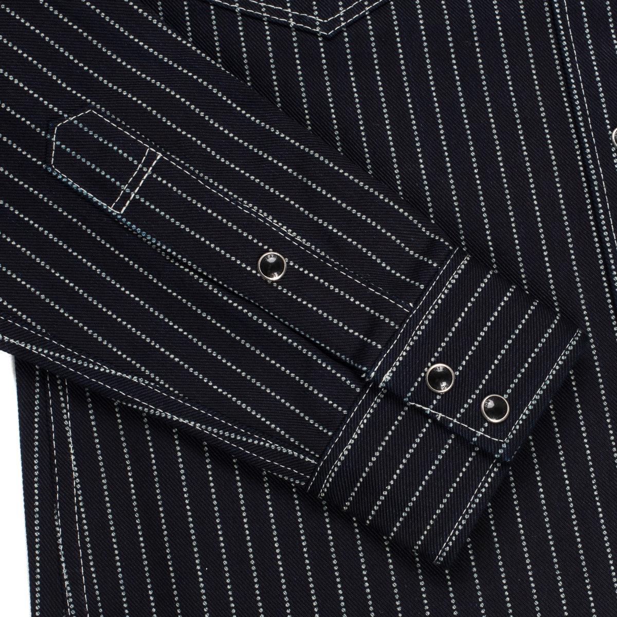 Image showing the IHSH-62-IND - 12oz Wabash Western Shirt Indigo which is a Shirts described by the following info Iron Heart, Released, Shirts, Tops and sold on the IRON HEART GERMANY online store