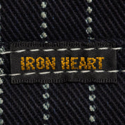 Image showing the IHSH-62-IND - 12oz Wabash Western Shirt Indigo which is a Shirts described by the following info Iron Heart, Released, Shirts, Tops and sold on the IRON HEART GERMANY online store