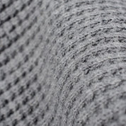 Image showing the IHTL-1301-GRY - Waffle Knit Long Sleeved Crew Neck Thermal Top - Grey which is a T-Shirts described by the following info Back In, IHSALE_M23, Iron Heart, Released, T-Shirts, Tops and sold on the IRON HEART GERMANY online store