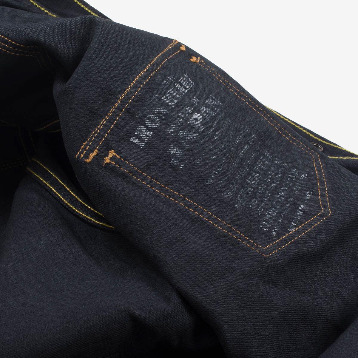 Image showing the IHSH-33-OD - 12oz Selvedge Denim Western Shirt - Indigo Overdyed Black which is a Shirts described by the following info IHSALE_M23, Iron Heart, Released, Shirts, Tops and sold on the IRON HEART GERMANY online store