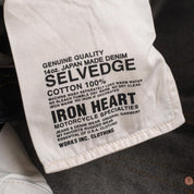 Image showing the IH-555S-142 - 14oz Selvedge Denim Super Slim Cut Jeans - Indigo which is a Jeans described by the following info 555, Bottoms, Iron Heart, Jeans, Released, Slim and sold on the IRON HEART GERMANY online store