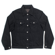 Image showing the IH-9526PJ - 21oz Denim Type III Jacket Superblack which is a Jackets described by the following info Iron Heart, Jackets, Released, Tops and sold on the IRON HEART GERMANY online store