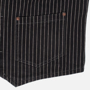Image showing the IHV-02-BLK - 12oz Wabash/Duck Work Vest - Black/Black which is a Vests described by the following info Iron Heart, Released, Tops, Vests and sold on the IRON HEART GERMANY online store