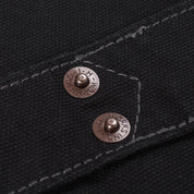 Image showing the IHV-02-BLK - 12oz Wabash/Duck Work Vest - Black/Black which is a Vests described by the following info Iron Heart, Released, Tops, Vests and sold on the IRON HEART GERMANY online store