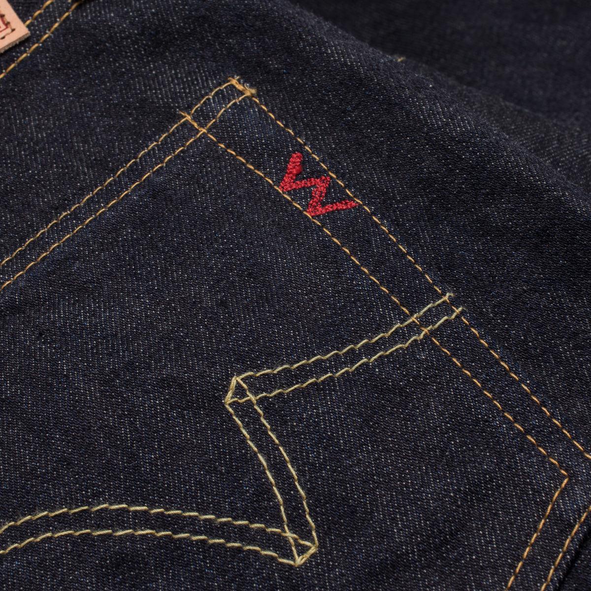 Image showing the IH-634S-142 - 14oz Selvedge Denim Straight Cut Jeans Indigo which is a Jeans described by the following info 634, Bottoms, Iron Heart, Jeans, Released, Straight and sold on the IRON HEART GERMANY online store