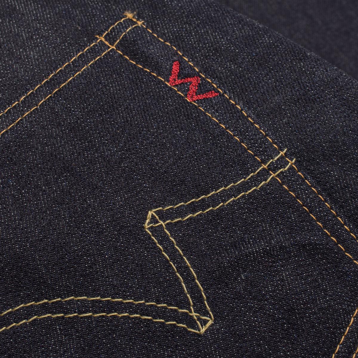 Image showing the IH-777S-142 - 14oz Selvedge Denim Slim Tapered Jeans - Indigo which is a Jeans described by the following info 777, Bottoms, Iron Heart, Jeans, Released, Tappered and sold on the IRON HEART GERMANY online store