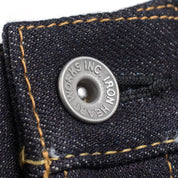 Image showing the IH-777S-142 - 14oz Selvedge Denim Slim Tapered Jeans - Indigo which is a Jeans described by the following info 777, Bottoms, Iron Heart, Jeans, Released, Tappered and sold on the IRON HEART GERMANY online store