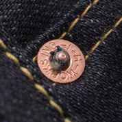 Image showing the IH-777S-142 - 14oz Selvedge Denim Slim Tapered Jeans - Indigo which is a Jeans described by the following info 777, Bottoms, Iron Heart, Jeans, Released, Tappered and sold on the IRON HEART GERMANY online store