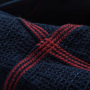 Image showing the IHSH-96-IND - Waffle Work Shirt Indigo which is a Shirts described by the following info Iron Heart, Released, Shirts, Tops and sold on the IRON HEART GERMANY online store