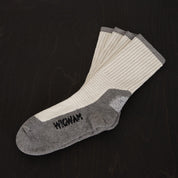 Image showing the WI-S1349-WHT/GRY - Wigwam At Work DuraSole Pro 2-Pack Socks White/Grey which is a Socks described by the following info Footwear, IHSALE_M23, Socks, Wigwam and sold on the IRON HEART GERMANY online store