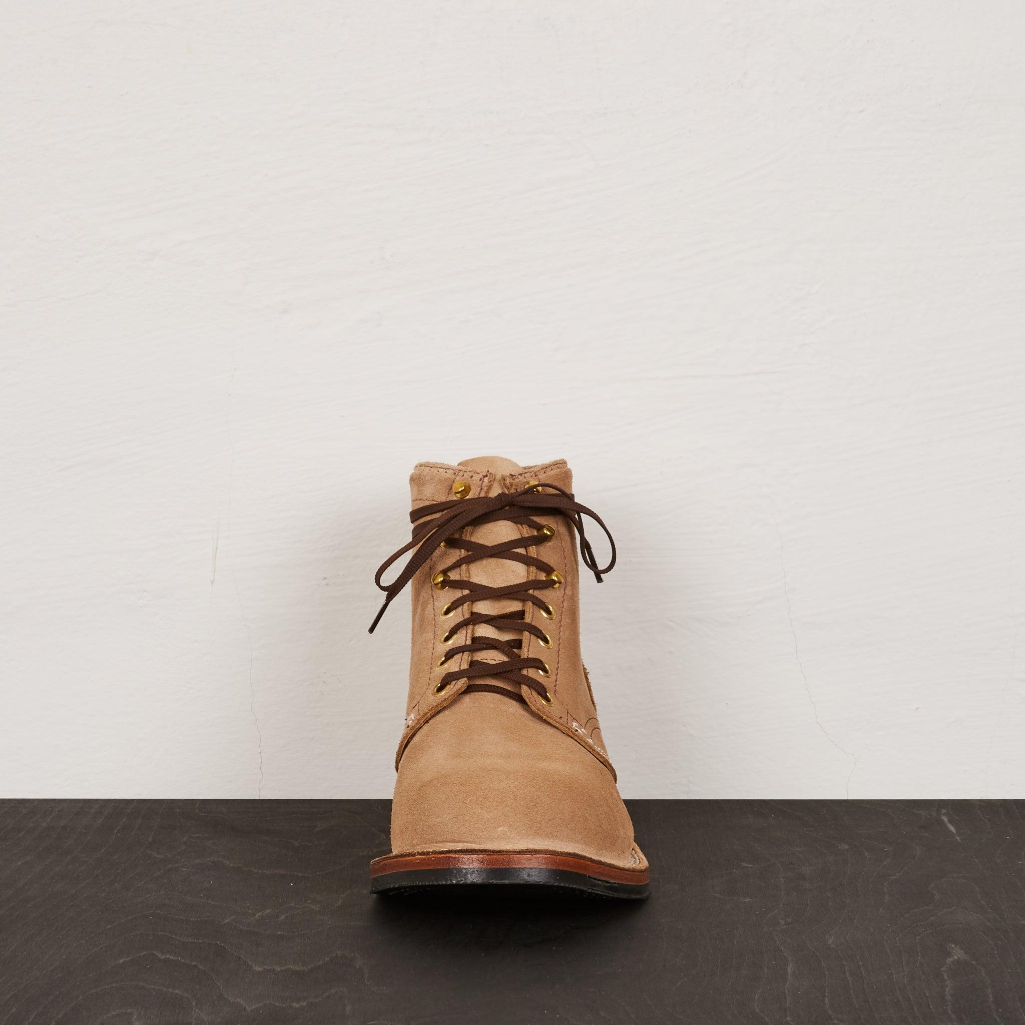 Image showing the WE-BE207269-ROB - Wesco Custom Jobmaster - Roughout Burlap which is a Boots described by the following info Boots, Footwear, Wesco and sold on the IRON HEART GERMANY online store