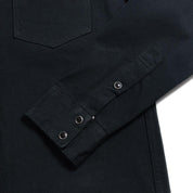 Image showing the IHSH-218-BLK - 12oz Western Shirt "Johnny Cash III" Black which is a Shirts described by the following info Iron Heart, Released, Shirts, Tops and sold on the IRON HEART GERMANY online store