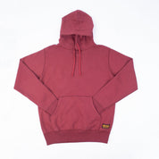 Image showing the IHSW-49-BUR - 14oz Ultra Heavyweight Loopwheel Cotton Hoodie Burgundy which is a Sweatshirts described by the following info IHSALE, Iron Heart, Released, Sweatshirts, Tops and sold on the IRON HEART GERMANY online store