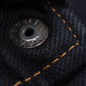 Image showing the IHSH-33-OD - 12oz Selvedge Denim Western Shirt - Indigo Overdyed Black which is a Shirts described by the following info IHSALE_M23, Iron Heart, Released, Shirts, Tops and sold on the IRON HEART GERMANY online store