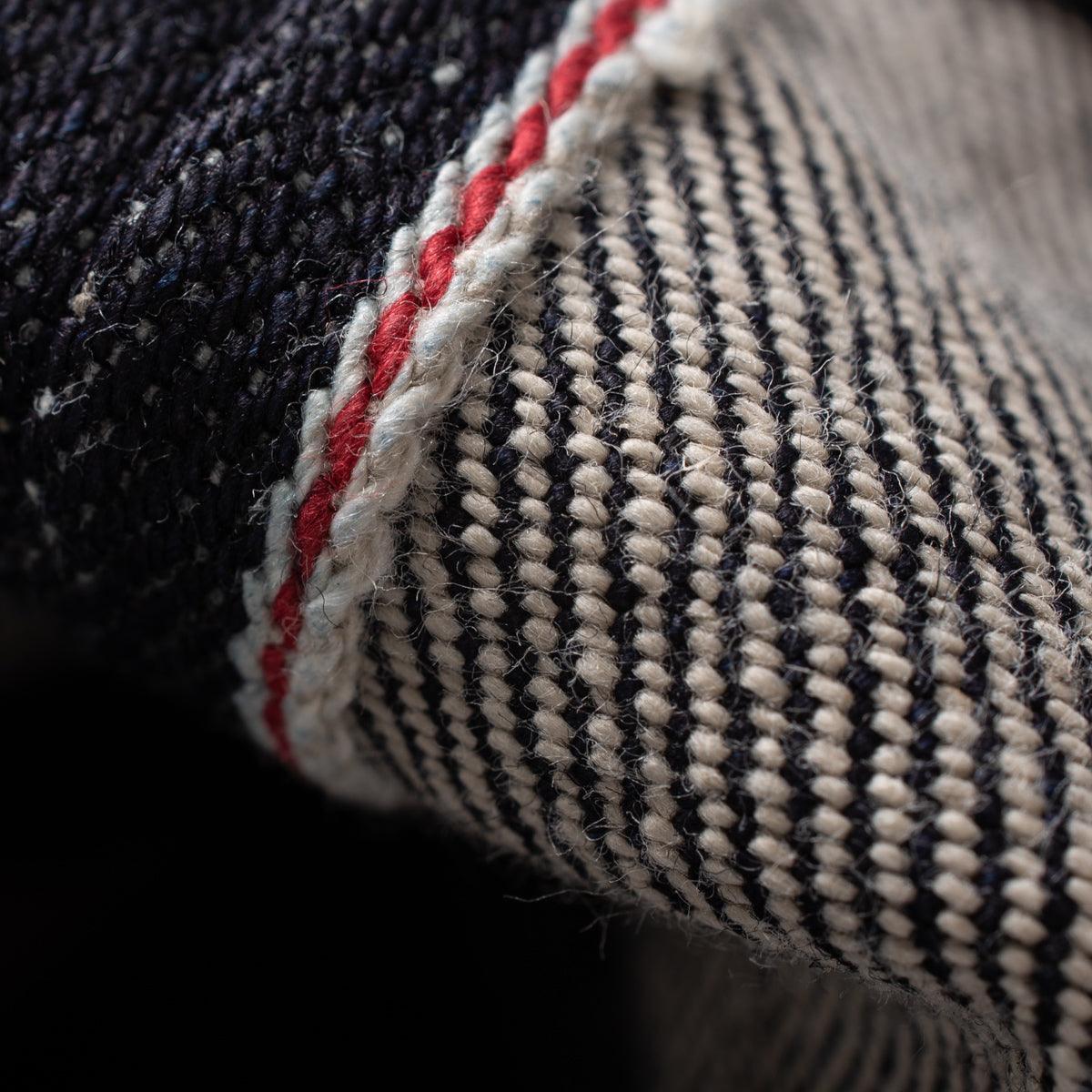 Image showing the IH-777S-142 - 14oz Selvedge Denim Slim Tapered Jeans - Indigo which is a Jeans described by the following info 777, Bottoms, Iron Heart, Jeans, Released, Tappered and sold on the IRON HEART GERMANY online store